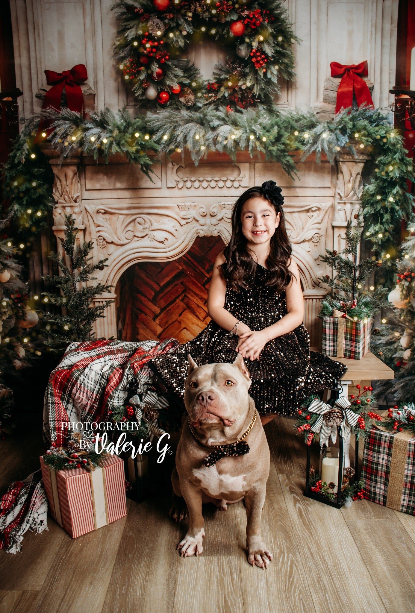 Kate クリスマス 煙突 キャンドル 赤 背景 写真撮影 Designed by Emetselch
