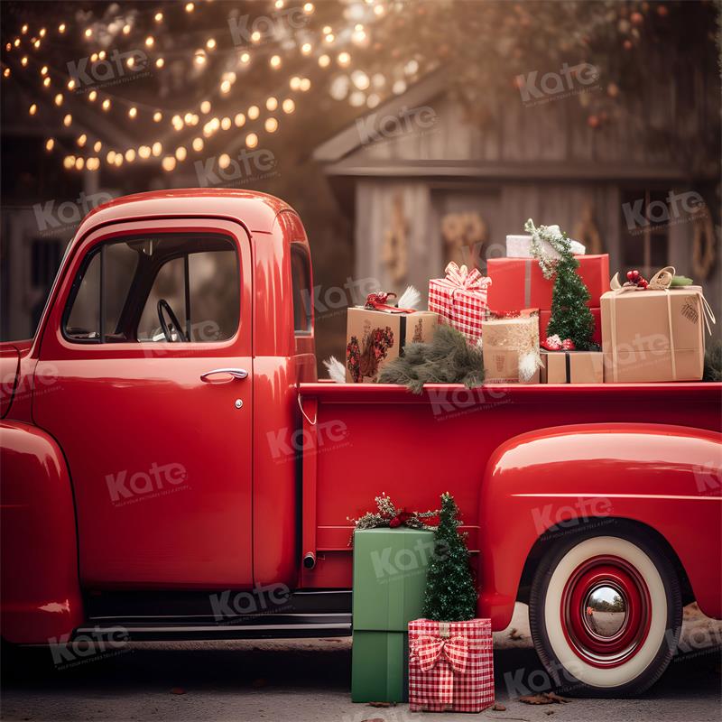 Kate クリスマス 車 赤 ギフト 冬 写真撮影
