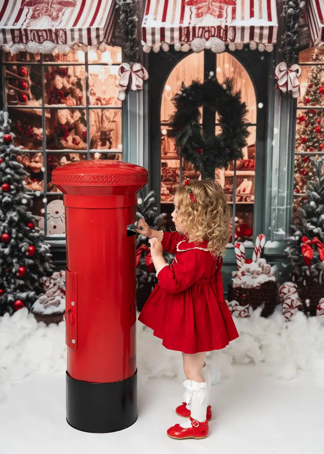 Kateクリスマスツリー 冬 店 雪 背景 写真撮影用
