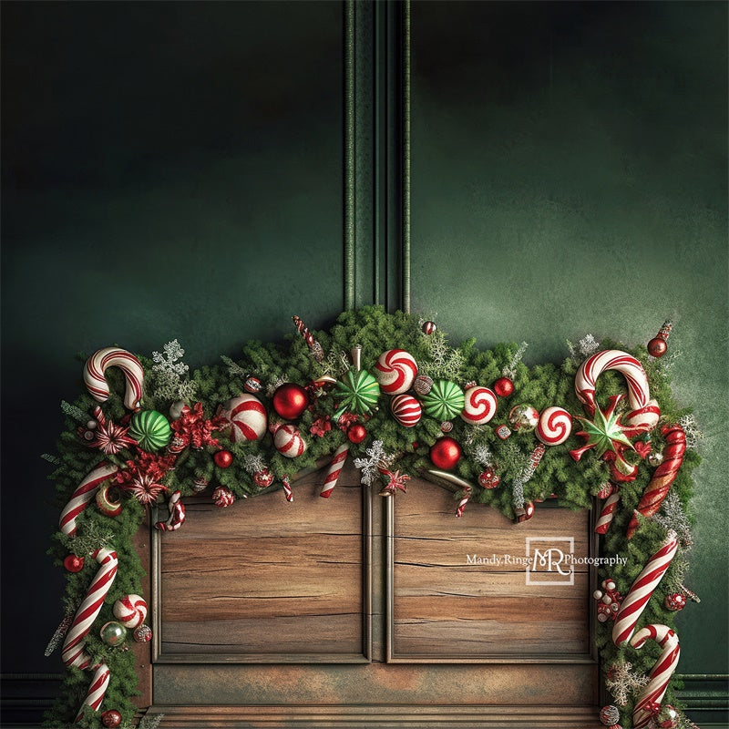 Kate クリスマス あめ ベッドヘッド 背景 Designed by Mandy Ringe Photography