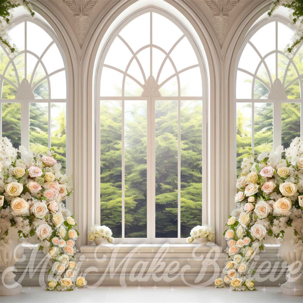 Kate 大聖堂花白い春窓背景 にMini MakeBelieveの設計