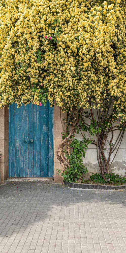 Kate写真撮影のための夏/春の花の木の背景の日光Chainデザイン
