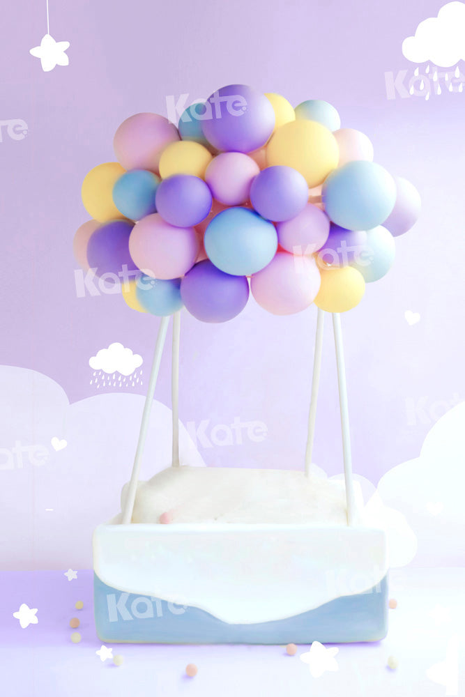 Kate写真撮影の紫のロマンチックな熱気球Chainデザイン