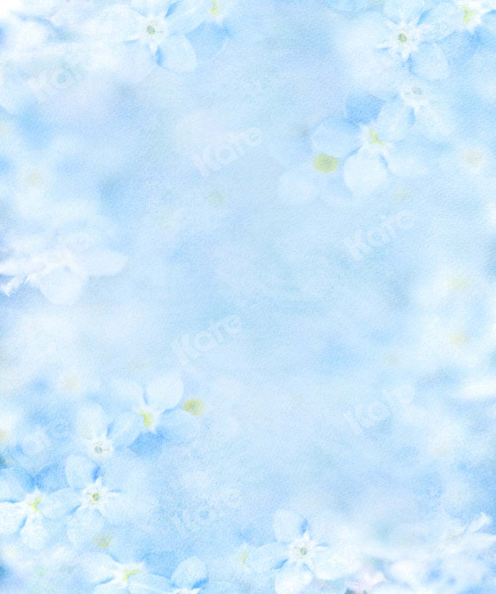 Kate花夏新鮮な青色概要テクスチャの写真Kate Image
