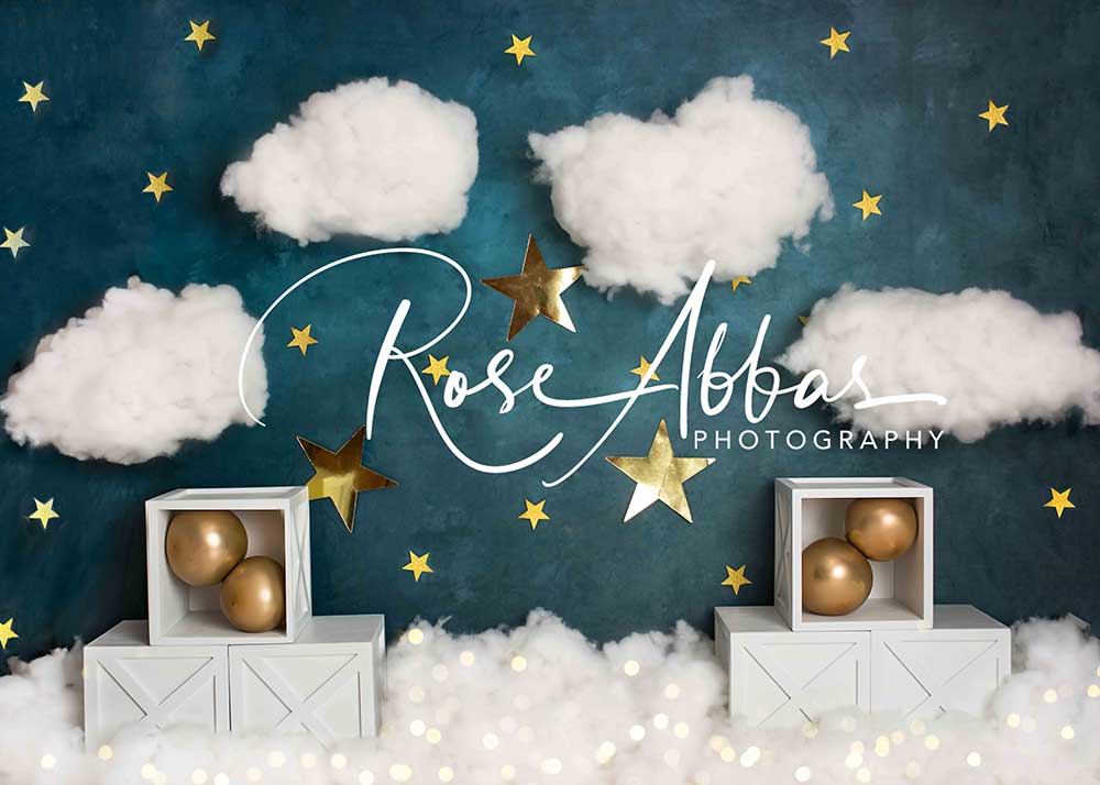 Kate 星雲誕生日背景ケーキスマッシュRose Abbas設計
