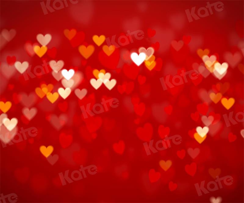 Kate赤い愛のハートボケ背景
