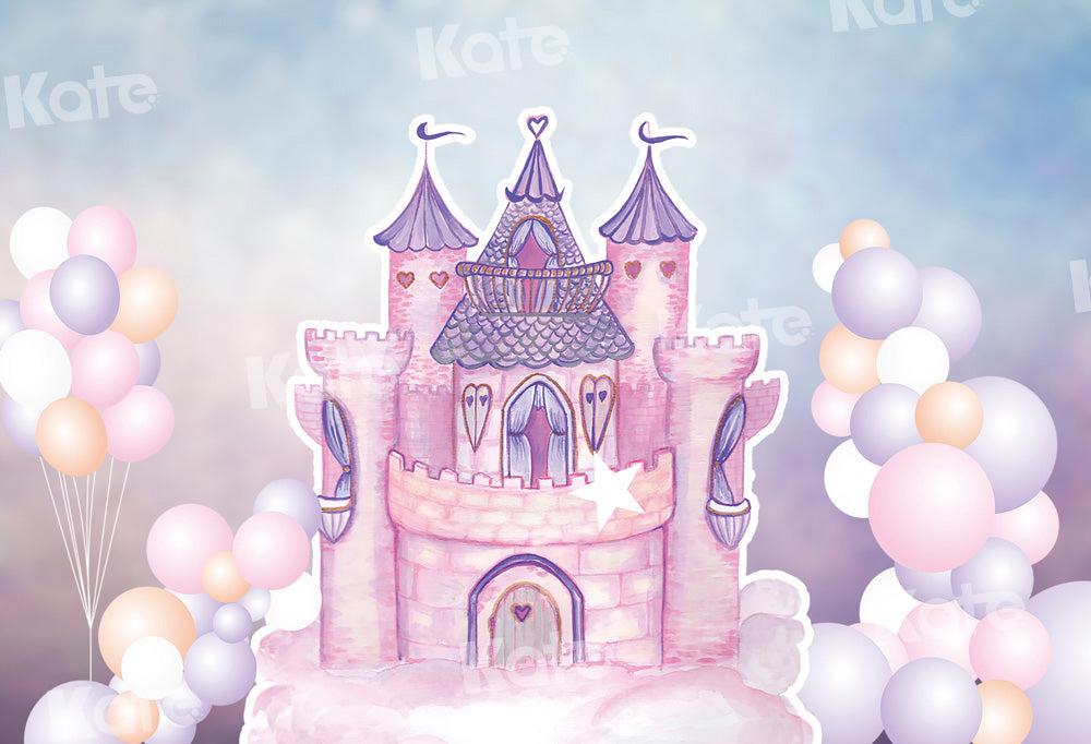 Katバルーンファンタジー城の背景Chain Photography