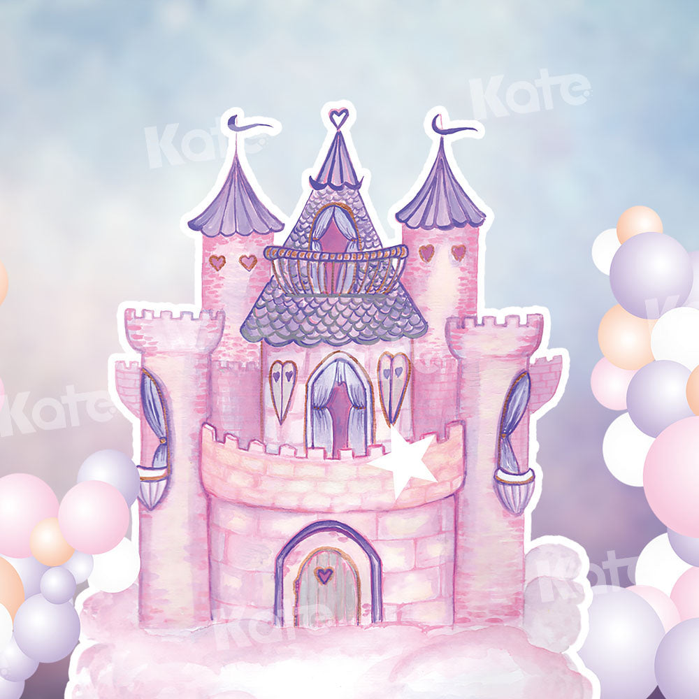 Katバルーンファンタジー城の背景Chain Photography