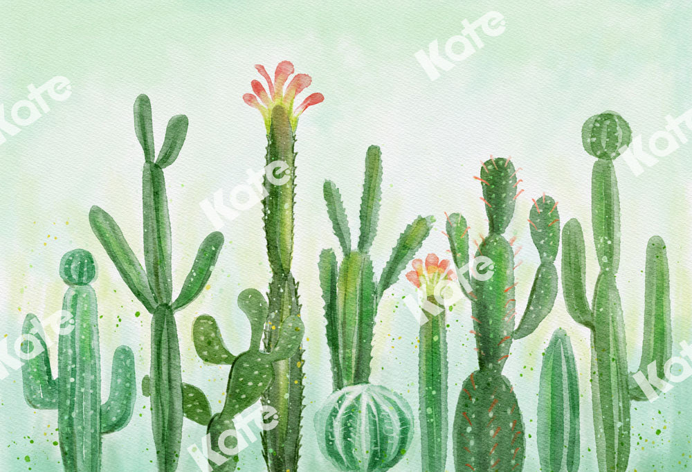 Kate緑の植物サボテンの背景Uta Mueller設計