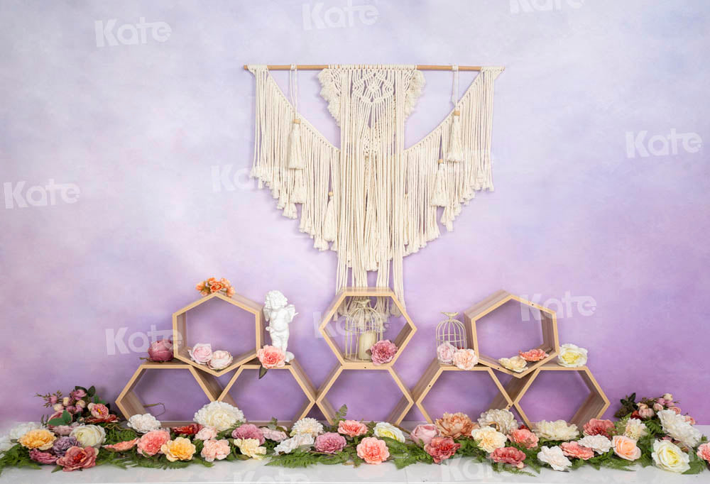 Kate秘密の庭の背景紫の花Emetselchデザイン