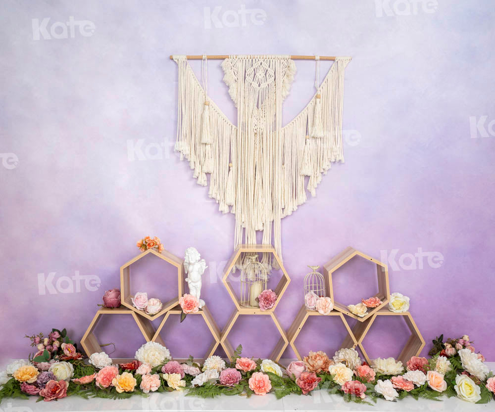 Kate秘密の庭の背景紫の花Emetselchデザイン