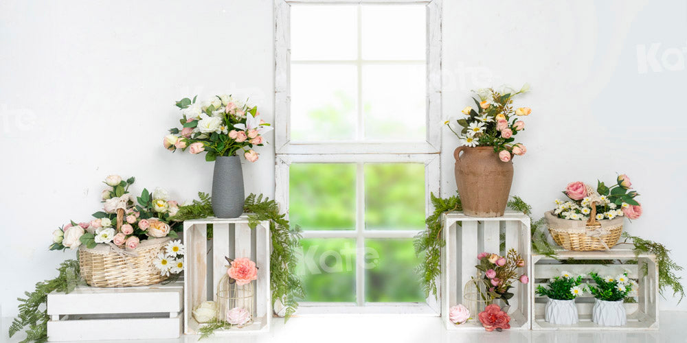 Kate春の花の背景サンルームEmetselchデザイン