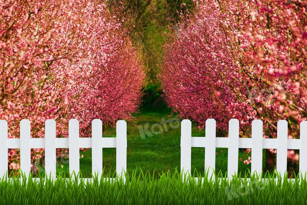 Kate森の手すり草春の花の背景Emetselchデザイン