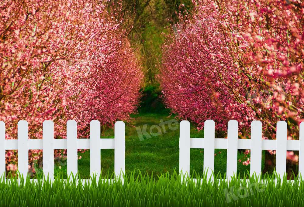 Kate森の手すり草春の花の背景Emetselchデザイン