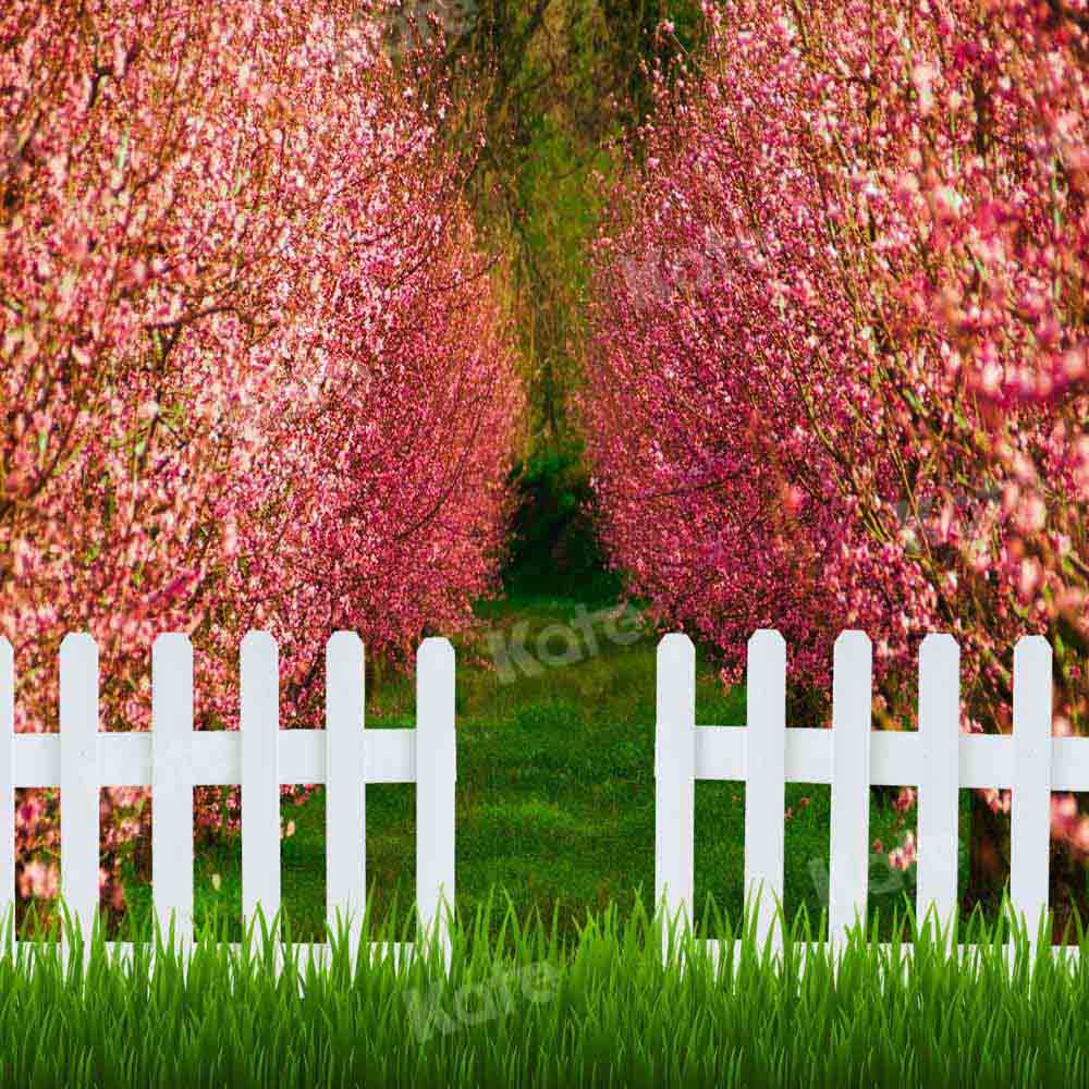 Kate森の手すり草春の花の背景Emetselchデザイン