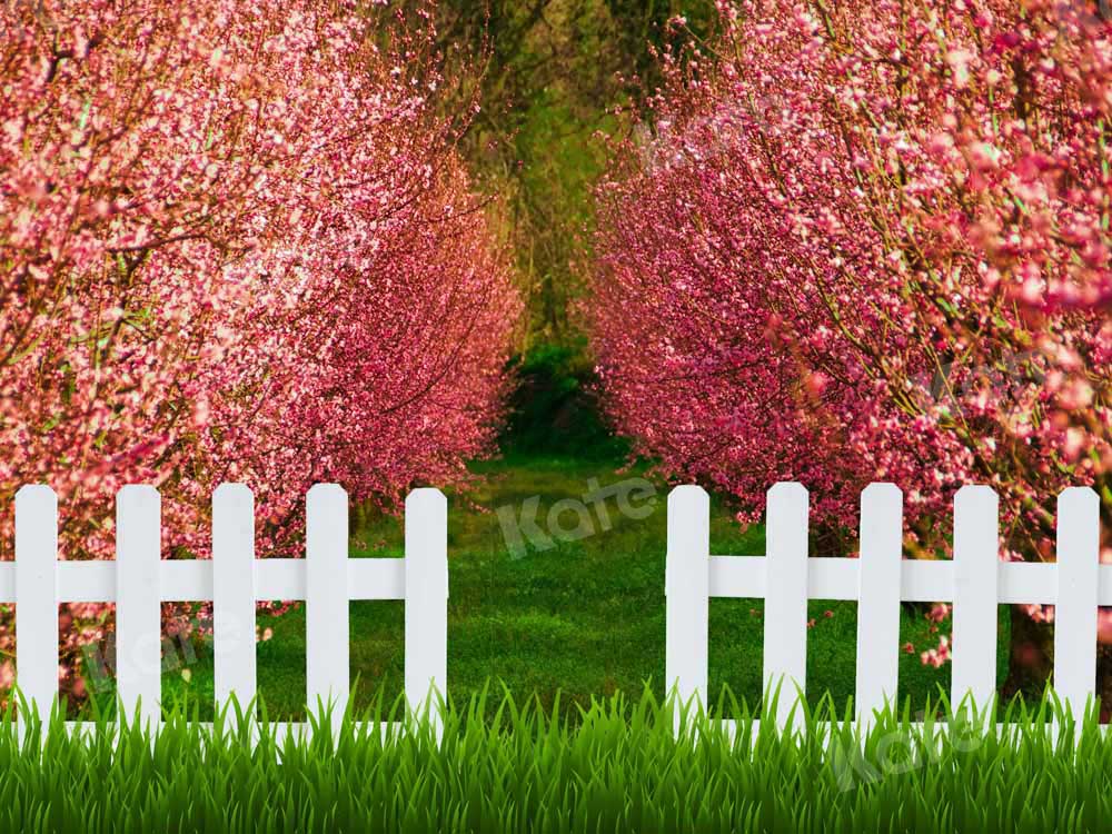 Kate森の手すり草春の花の背景Emetselchデザイン