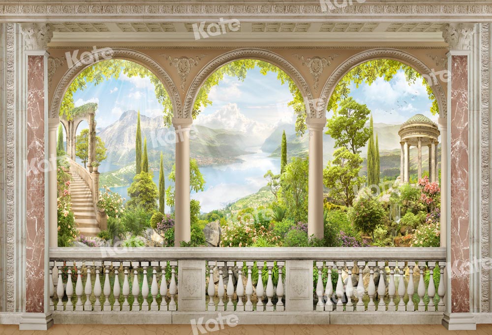 Kate川ハネムーン建物アーチ自然の風景川の背景Chainデザイン