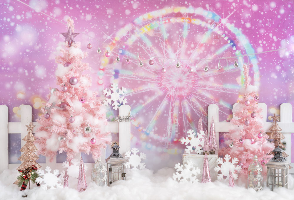 Kateクリスマスの背景ファンタジーフェリスホイールGQデザイン