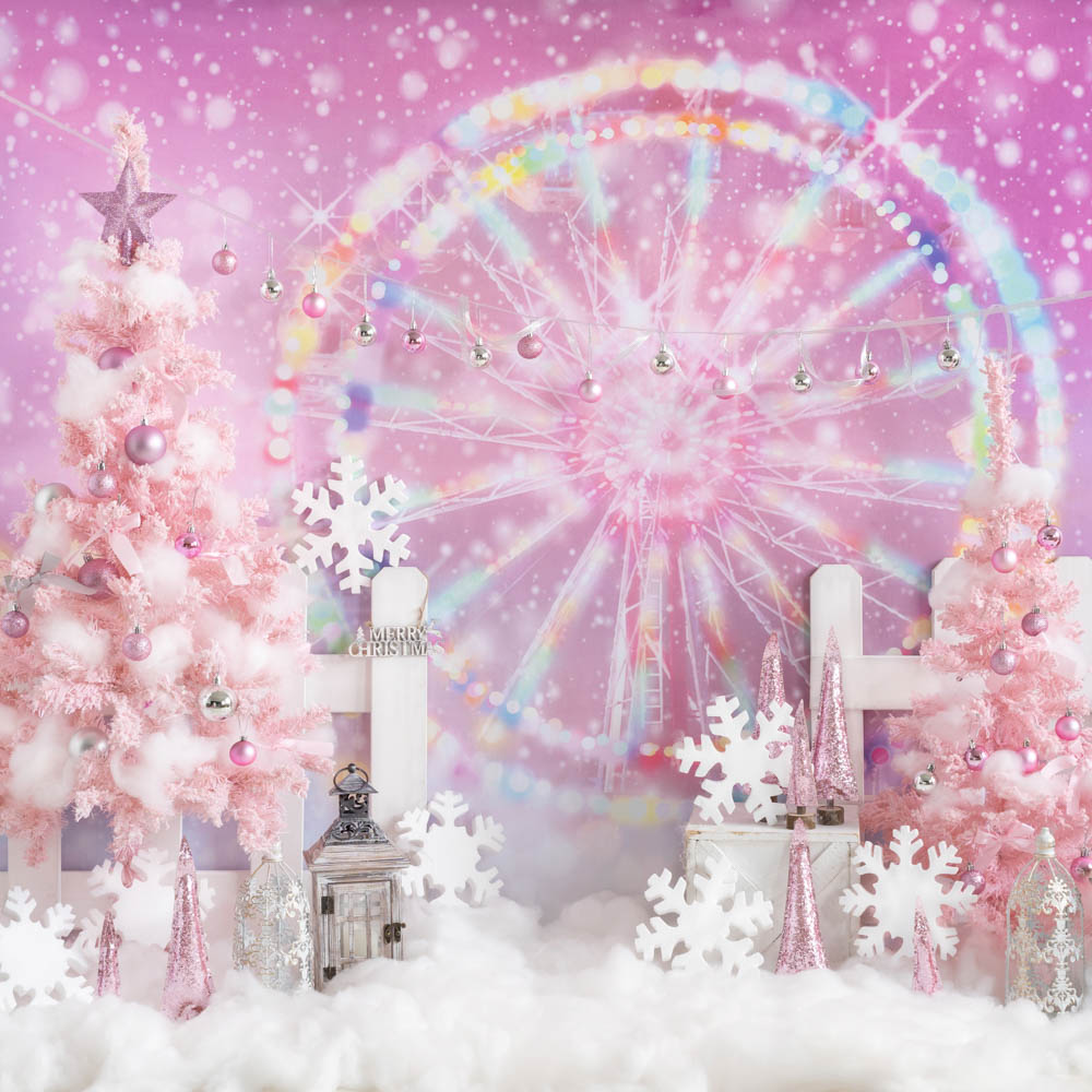 Kateクリスマスの背景ファンタジーフェリスホイールGQデザイン