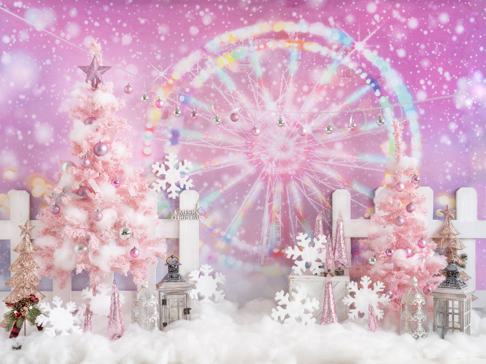 Kateクリスマスの背景ファンタジーフェリスホイールGQデザイン