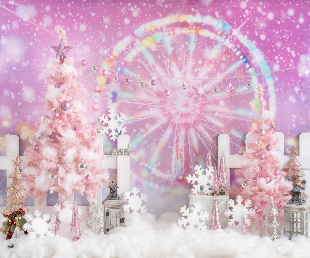 Kateクリスマスの背景ファンタジーフェリスホイールGQデザイン