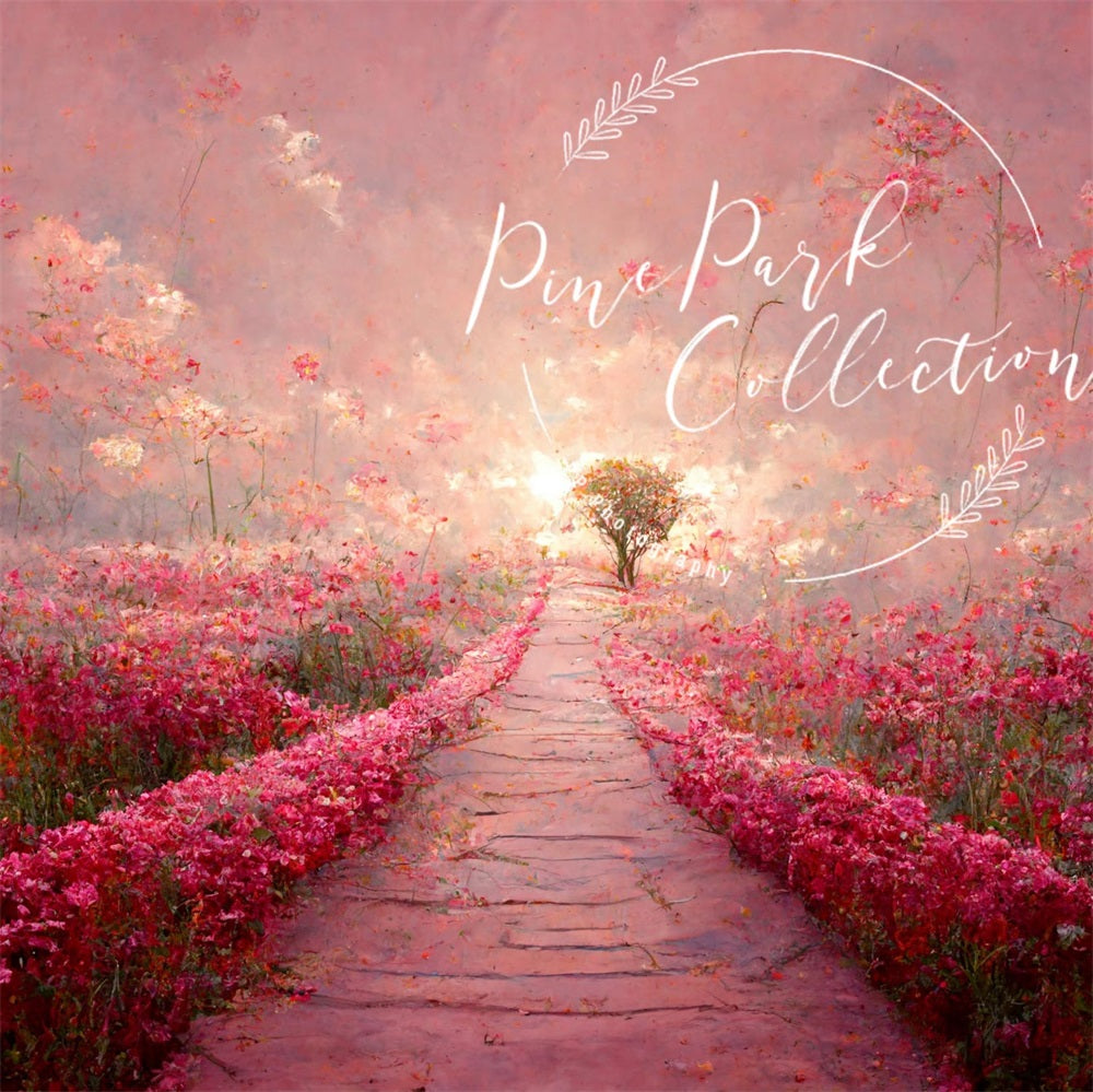 Kateピンク フローラル ドリーム パス バックグラウンドPine Park Collection
