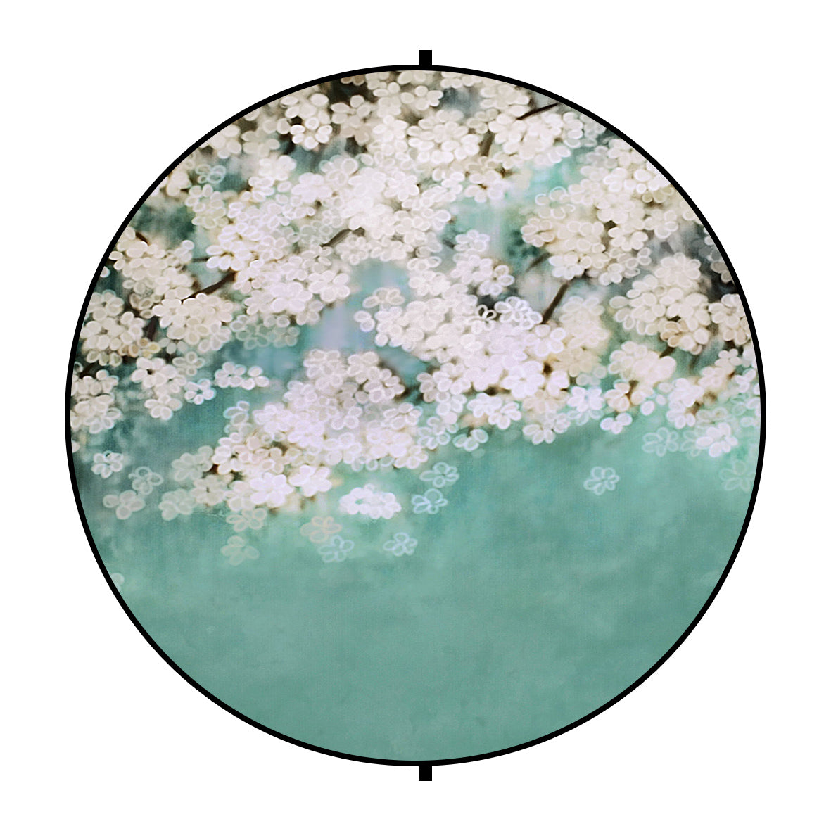Kate 花と青の抽象的な折りたたみ背景写真5X5ft(1.5x1.5m)