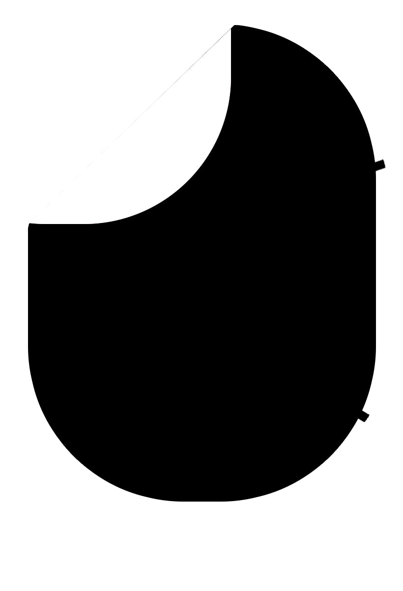 Kate 純粋な黒/白のポートレート折りたたみ背景（1.5x2.0m）