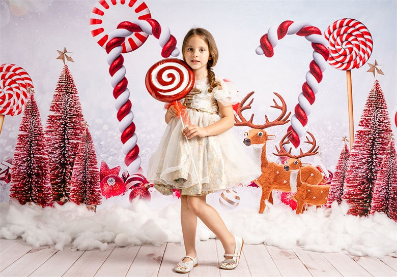 Kateクリスマスキャンヂイー雪ホットココエルクの背景