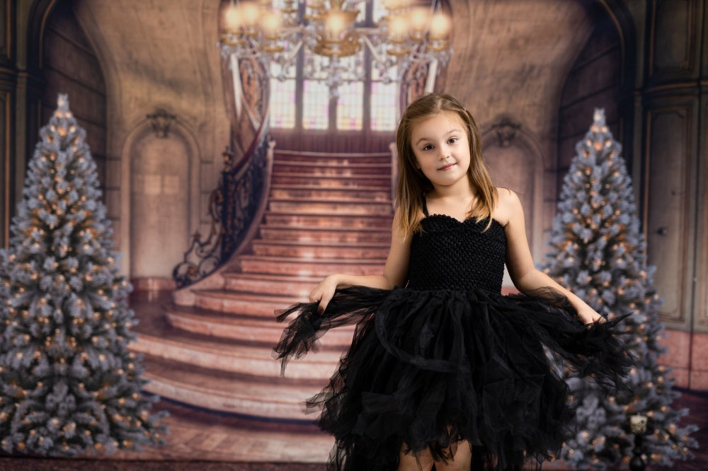 写真撮影のためのkateクリスマスレトロな背景