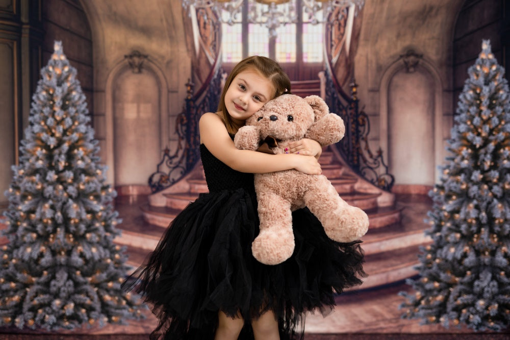 写真撮影のためのkateクリスマスレトロな背景