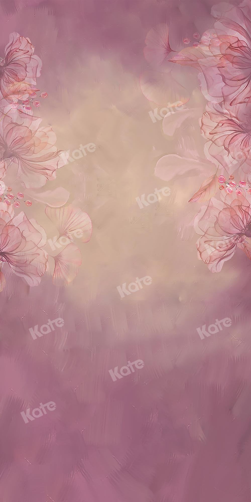kateスプライシング Fine Artフラワーブラーピンク背景
