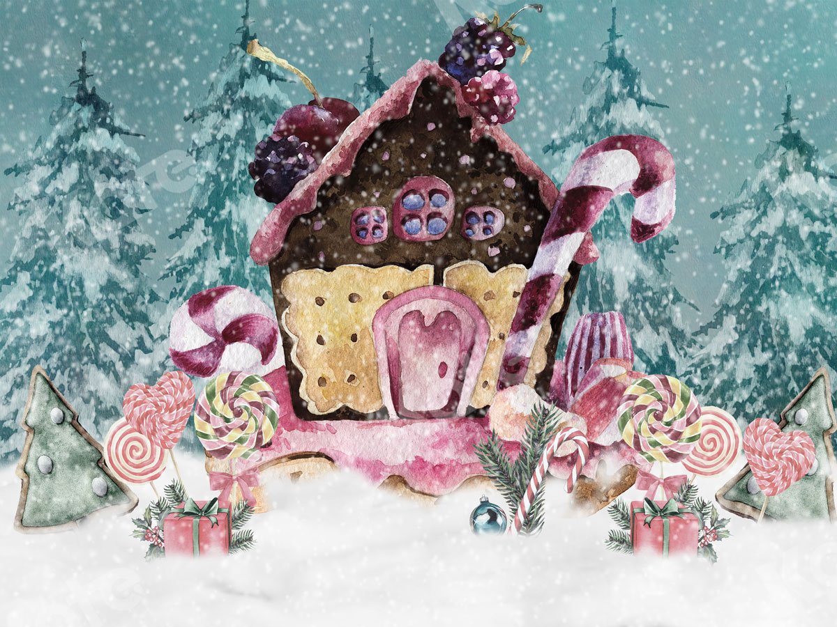Kate 写真撮影のためのクリスマスシュガージンジャーブレッドホットココアの背景