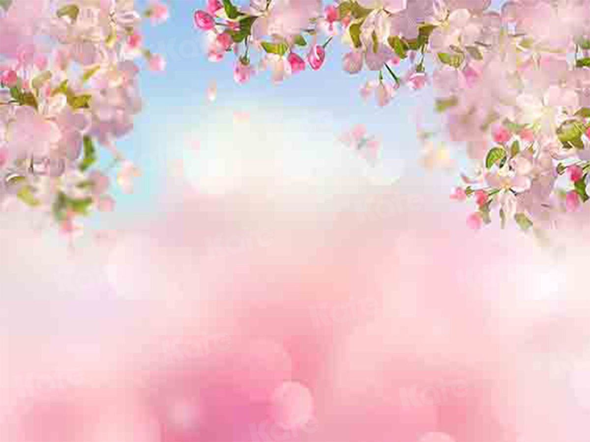 セールを買う　Kate　春の桜の桃の花の背景　–