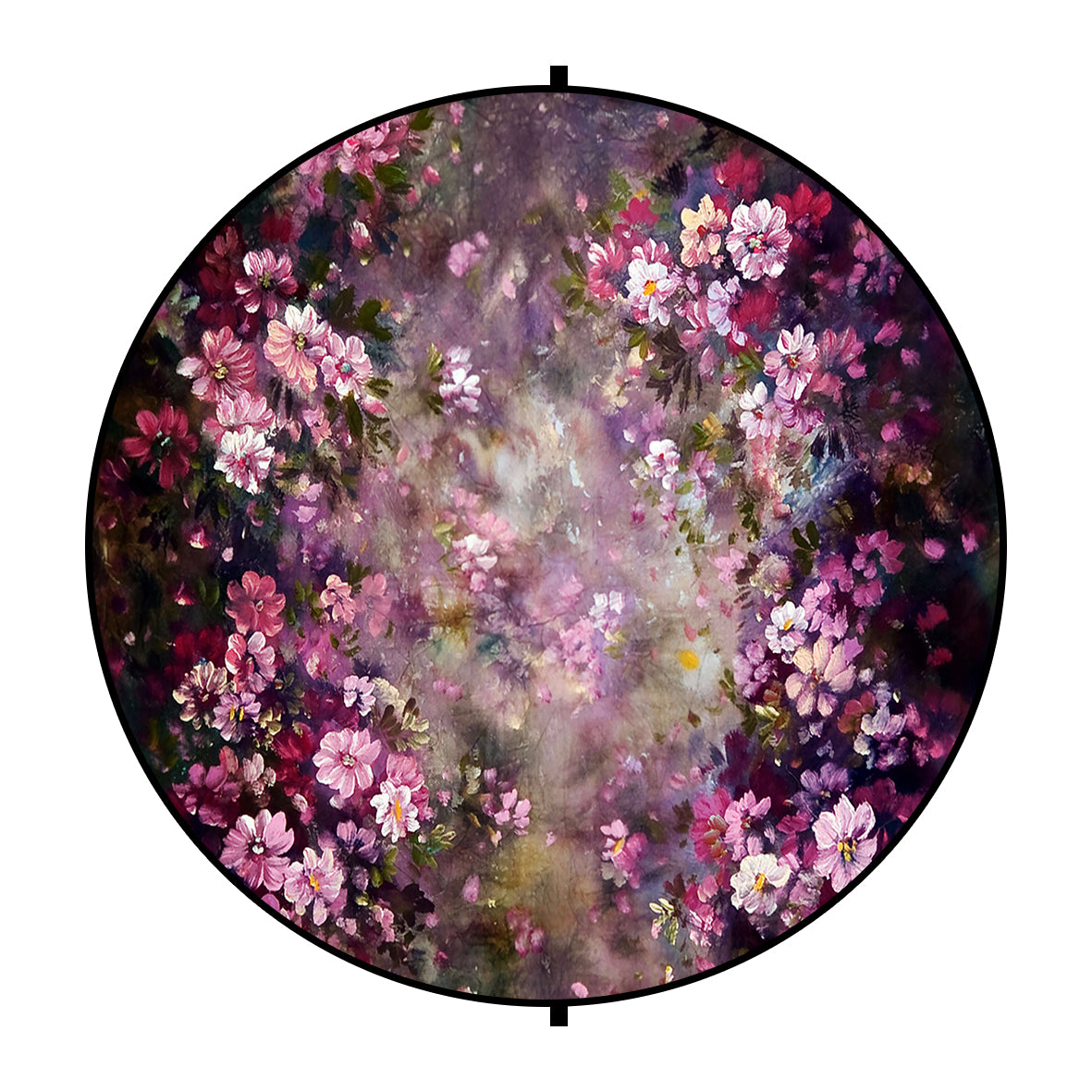 在庫あり:Kate ピンクの花とカラフルな木の板の抽象的な折りたたみ背景写真5X5ft(1.5x1.5m)
