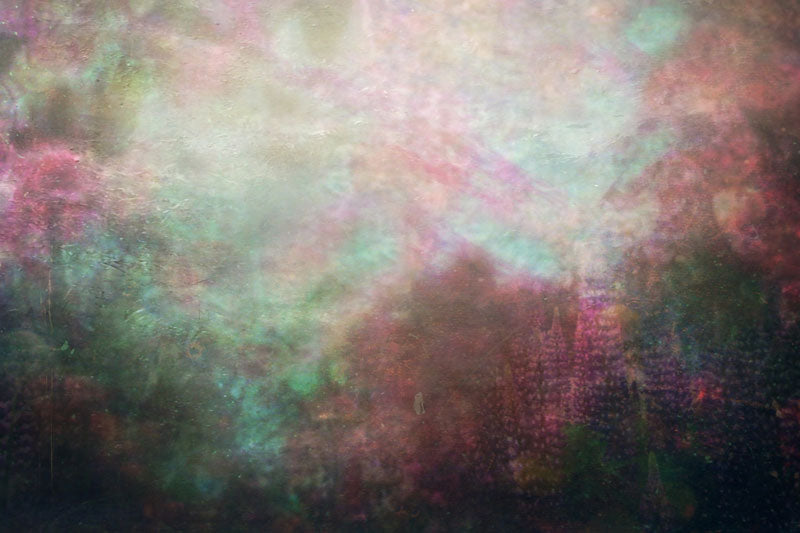 Kate 写真のためのクールな緑の春の花の背景