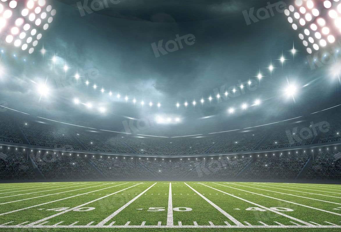 写真撮影のためのkateサッカー場の常夜灯スポーツの背景