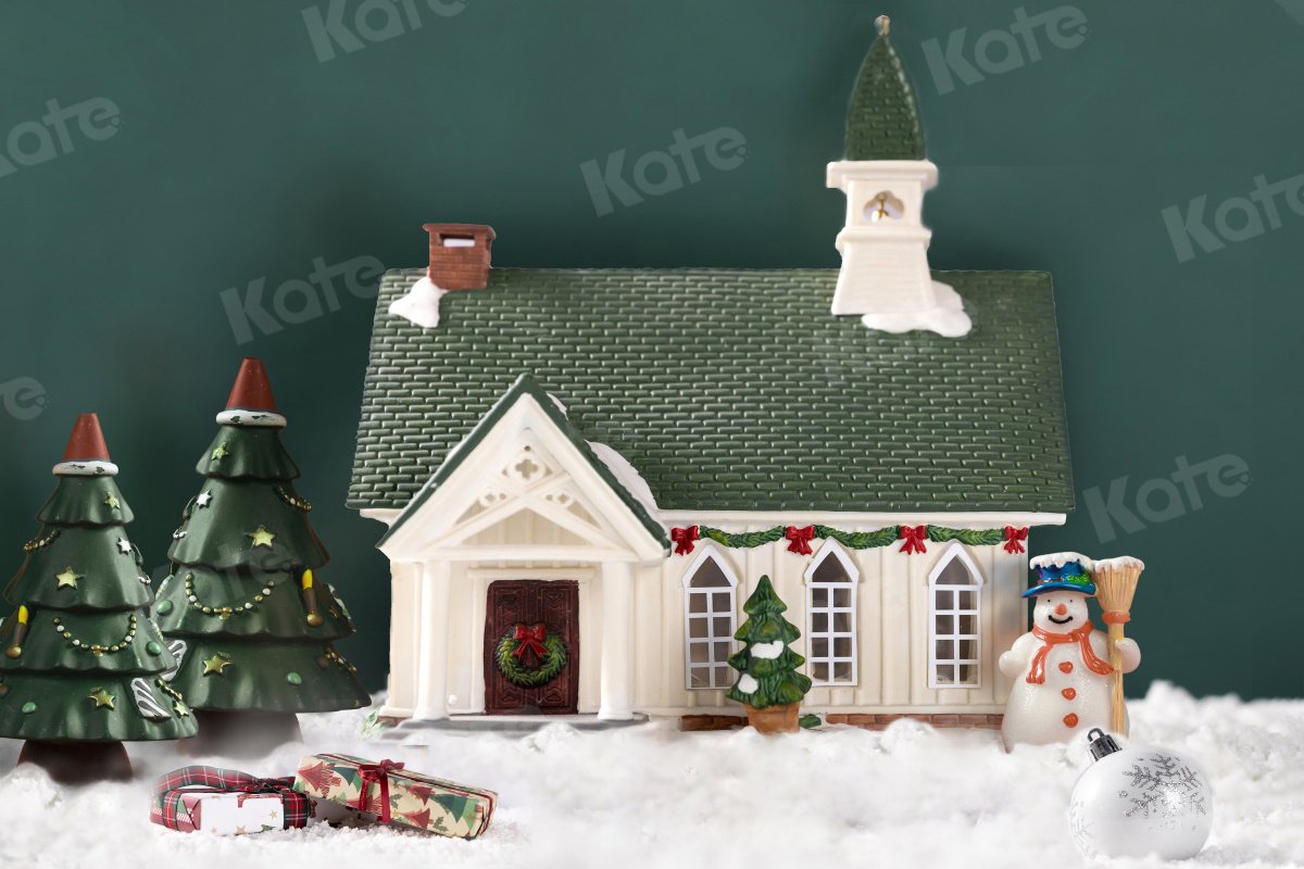 kateクリスマスハウス冬の撮影背景