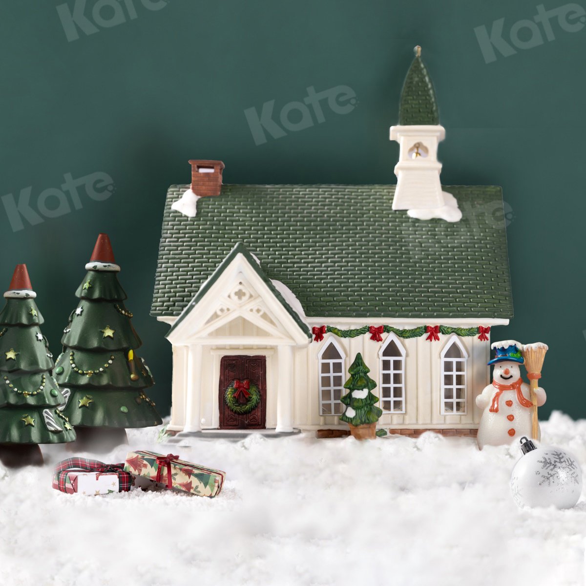 kateクリスマスハウス冬の撮影背景