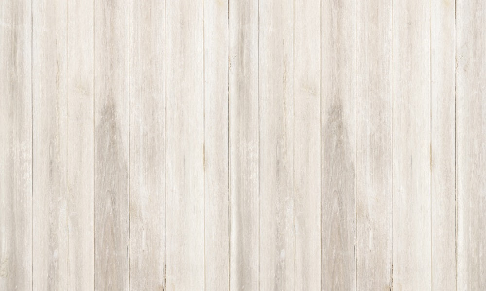 Kateベージュの木板ゴム製フロアマット（白い青みがかった）