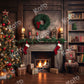 Kate レトロ クリスマスツリー 煙突 本 背景 写真撮影用