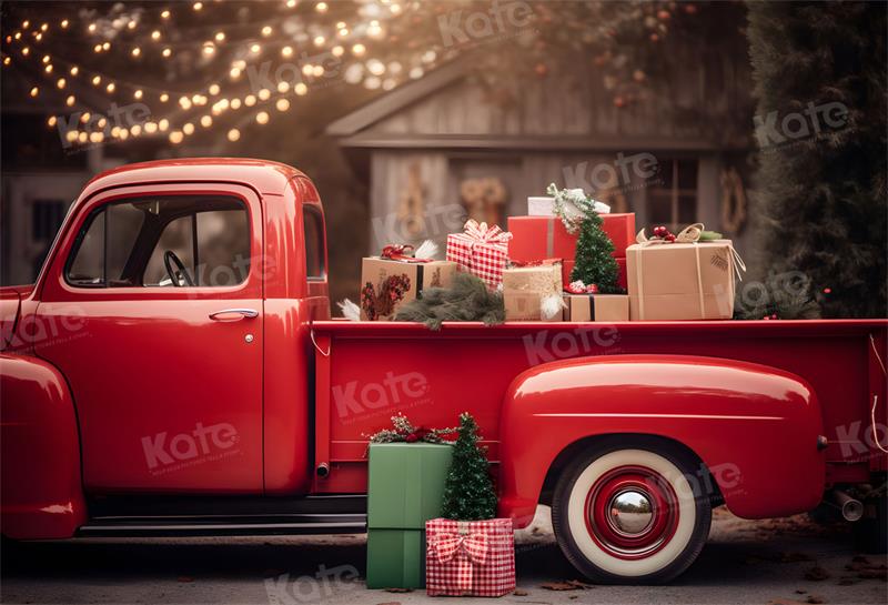 Kate クリスマス 車 赤 ギフト 冬 写真撮影