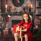 Kate レトロ クリスマスツリー 煙突 本 背景 写真撮影用