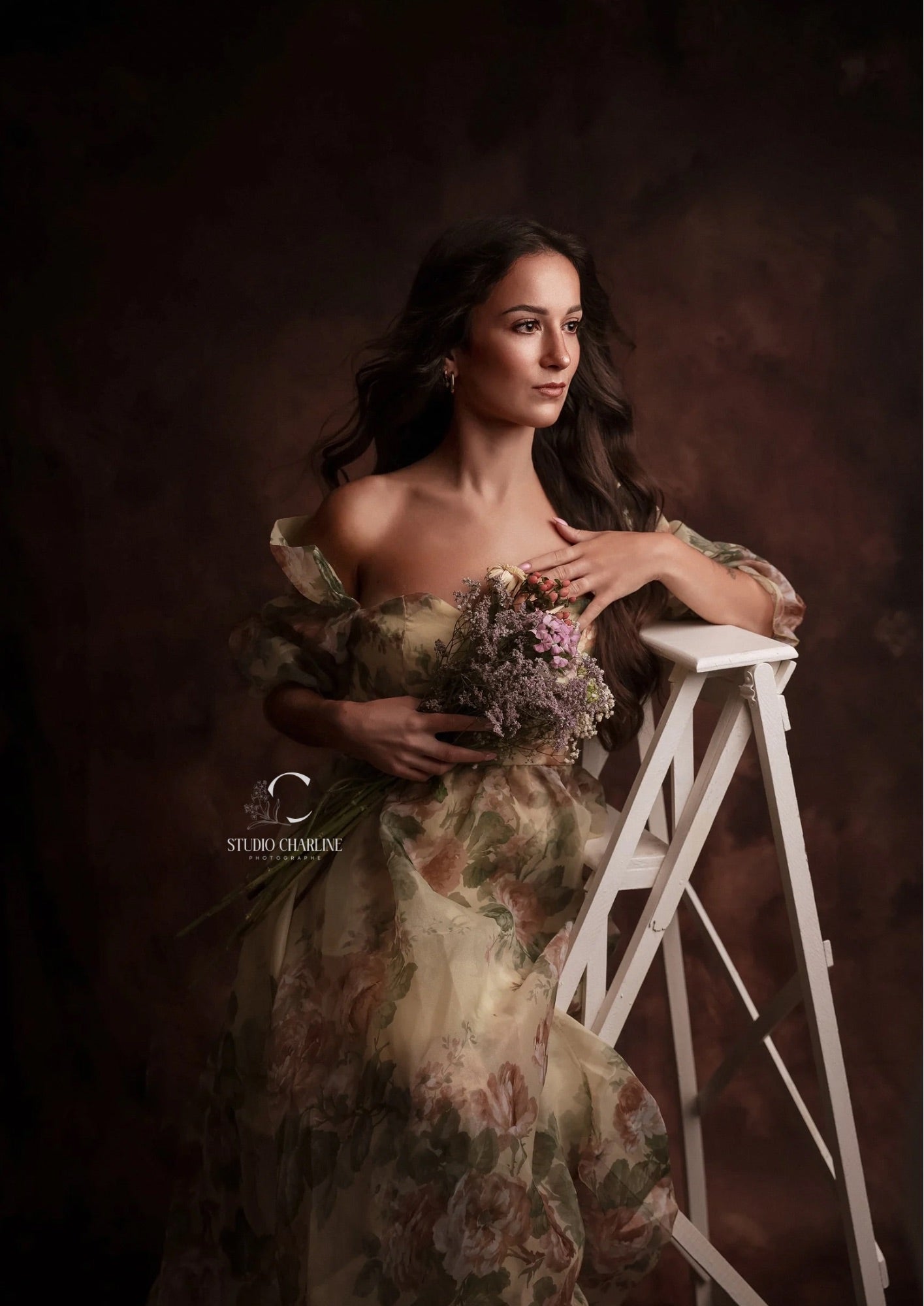 Kate 茶色の油絵の背景ポートレート写真の抽象的なテクスチャ Kate 茶色の油絵の背景ポートレート写真の抽象的なテクスチャ