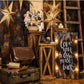 Kate ギフトの背景を持つクリスマスと新年の飾られた部屋