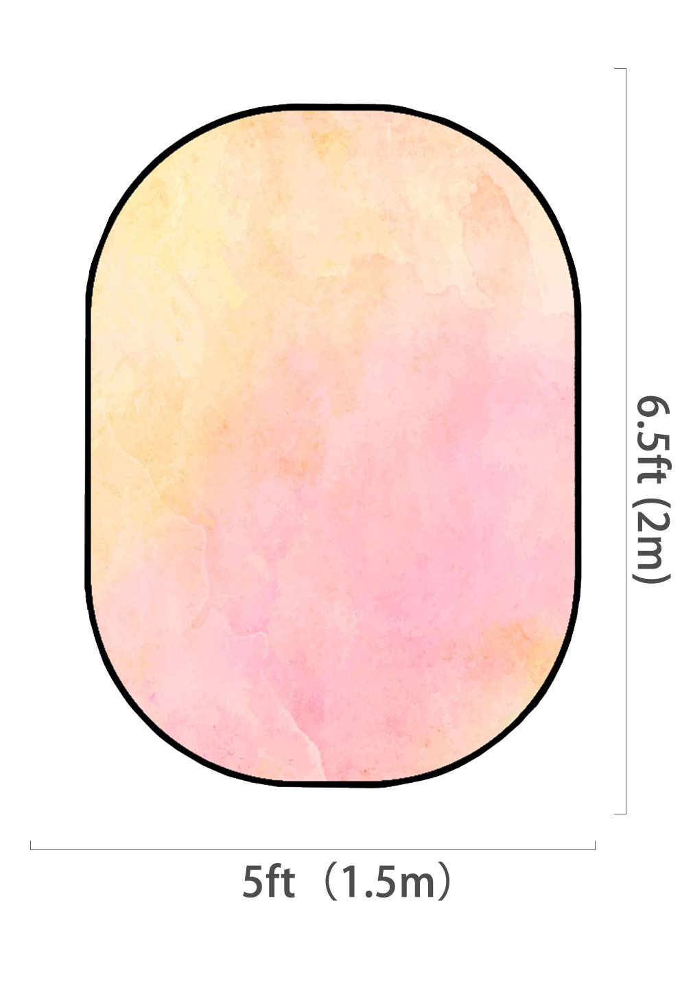 RTS-Kateレ青の抽象ピンクの抽象パネル両面折りたたみ可能な背景(1.5x2m）