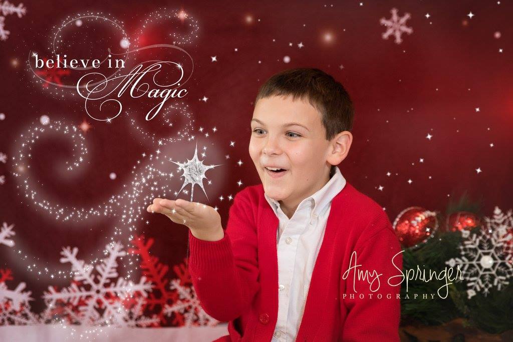 Kate スノーフレーク赤いクリスマス写真の背景
