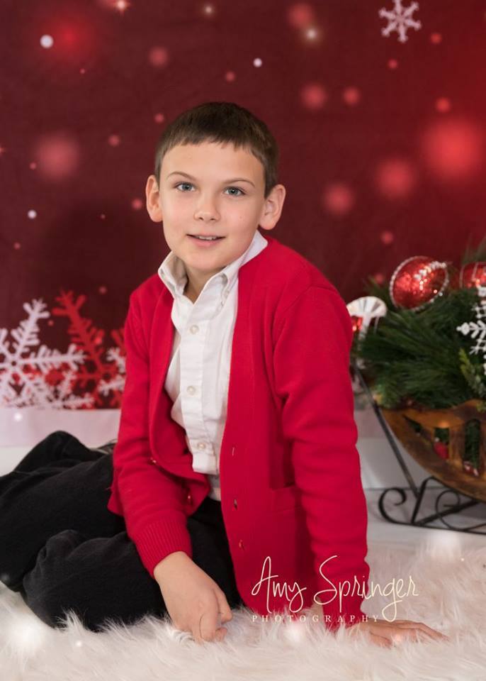 Kate スノーフレーク赤いクリスマス写真の背景