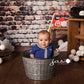 Katebackdrop£ºKate Retro Brick Wall Baseball Theme Backdrop for sports Photography Designed by Leann West