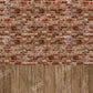 kateレンガの壁の木目スプライシング背景Chain設計